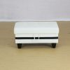 White And Black Semi PU Synthetic Leather Storage Ottoman