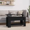 Coffee Table Black 39.8"x19.3"x20.5" Engineered Wood