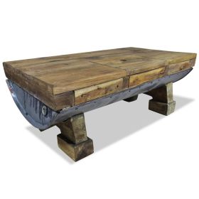 Coffee Table Solid Reclaimed Wood 35.4"x19.7"x13.8"