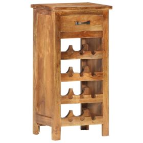 Wine Cabinet 15.7"x11.8"x31.5" Solid Acacia Wood