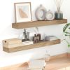 Wall Shelves 2 pcs 35.4"x5.9"x2.4" Solid Wood Teak