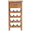 Wine Cabinet 15.7"x11.8"x31.5" Solid Acacia Wood