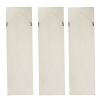 Set of 3 Large White Wall Art Panel, Rectangle Wall Sculpture, Wall Décor for Living Room Dining Room Office Bedroom, 21" x 71"