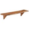 Wall Shelves 2 pcs 35.4"x7.9"x7.1" Solid Acacia Wood