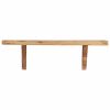 Wall Shelves 2 pcs 23.6"x7.9"x7.1" Solid Acacia Wood