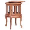 Vitrine Cabinet Natural 19.7"x19.7"x29.9" Solid Mahogany Wood