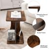 2-Tier Retro Compact End Table for Living Room and Small Space