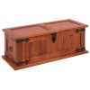 Storage Chest 23.6"x9.8"x8.7" Solid Acacia Wood