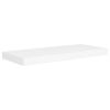 Floating Wall Shelves 2 pcs White 23.6"x9.3"x1.5" MDF