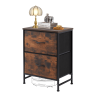 Drawers Dresser Chest of Drawers,Metal Frame and Wood Top,H2bc,Brown