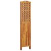 3-Panel Room Divider 47.8"x0.8"x70.9" Solid Wood Acacia