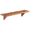 Wall Shelves 2 pcs 35.4"x7.9"x7.1" Solid Acacia Wood