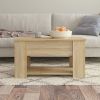 Coffee Table Sonoma Oak 31.1"x19.3"x16.1" Engineered Wood