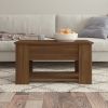 Coffee Table Brown Oak 31.1"x19.3"x16.1" Engineered Wood