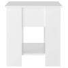 Coffee Table High Gloss White 39.8"x19.3"x20.5" Engineered Wood