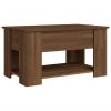 Coffee Table Brown Oak 31.1"x19.3"x16.1" Engineered Wood