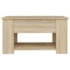 Coffee Table Sonoma Oak 31.1"x19.3"x16.1" Engineered Wood