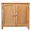 Corner Cabinet 31.4"x13.1"x30.7" Solid Oak Wood