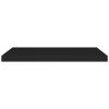 Floating Wall Shelf Black 31.5"x9.3"x1.5" MDF