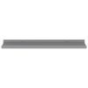 Wall Shelves 4 pcs Gray 23.6"x3.5"x1.2"