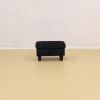 Black Flannel Living Room Sofa Ottoman