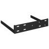 Floating Corner Shelf Black 9.8"x9.8"x1.5" MDF