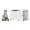 Safety Hinge Wooden Chest Organizer Toy Storage Box