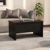 Coffee Table Black 31.5"x19.7"x16.7" Engineered Wood