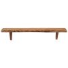 Wall Shelves 2 pcs 35.4"x7.9"x7.1" Solid Acacia Wood