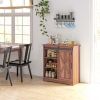 Kitchen Sideboard Storage Cabinet - Brown