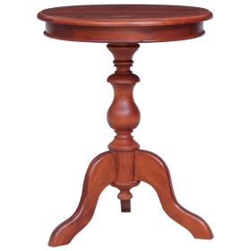 Side Table Brown 19.7"x19.7"x25.6" Solid Mahogany Wood