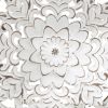 Distressed White Floral 3-piece Carved Wood Wall Decor Set