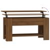 Coffee Table Brown Oak 39.8"x19.3"x20.5" Engineered Wood