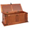 Storage Chest 35.4"x17.7"x15.7" Solid Acacia Wood