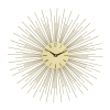 DecMode 19" Gold Metal Starburst Wall Clock