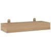 Wall Shelves 2 pcs 15.7"x5.9"x2.4" Solid Wood Teak