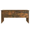 Coffee Table Smoked Oak 40.2"x19.9"x18.3" Engineered Wood