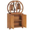 Cabinet with Yin Yang Shelf 27.6"x11.8"x51.2" Solid Wood Teak