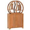 Cabinet with Yin Yang Shelf 27.6"x11.8"x51.2" Solid Wood Teak