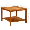 Coffee Table 23.6"x23.6"x17.7" Solid Acacia Wood