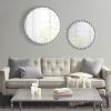 Beaded Round Wall Mirror 27"D