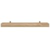 Wall Shelves 2 pcs 43.3"x5.9"x2.4" Solid Wood Teak