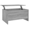 Coffee Table Gray Sonoma 31.5"x21.9"x16.3" Engineered Wood