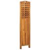 3-Panel Room Divider 47.6"x0.8"x66.9" Solid Acacia Wood