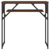 Console Table with Shelf Brown Oak 29.5"x11.8"x29.5" Engineered Wood