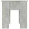 Coffee Table Concrete Gray 39.8"x19.3"x20.5" Engineered Wood