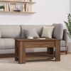 Coffee Table Brown Oak 39.8"x19.3"x20.5" Engineered Wood