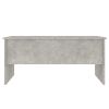 Coffee Table Concrete Gray 40.2"x19.9"x18.3" Engineered Wood