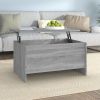 Coffee Table Gray Sonoma 31.5"x21.9"x16.3" Engineered Wood