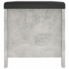 Storage Box with Cushion Concrete Gray 41.3"x15.7"x17.7"